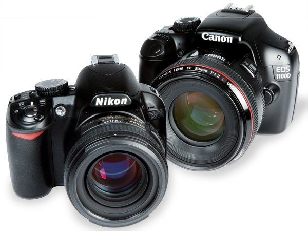 Canon EOS 1100D and Nikon D3100 Canon EOS 1100D and Nikon D3100