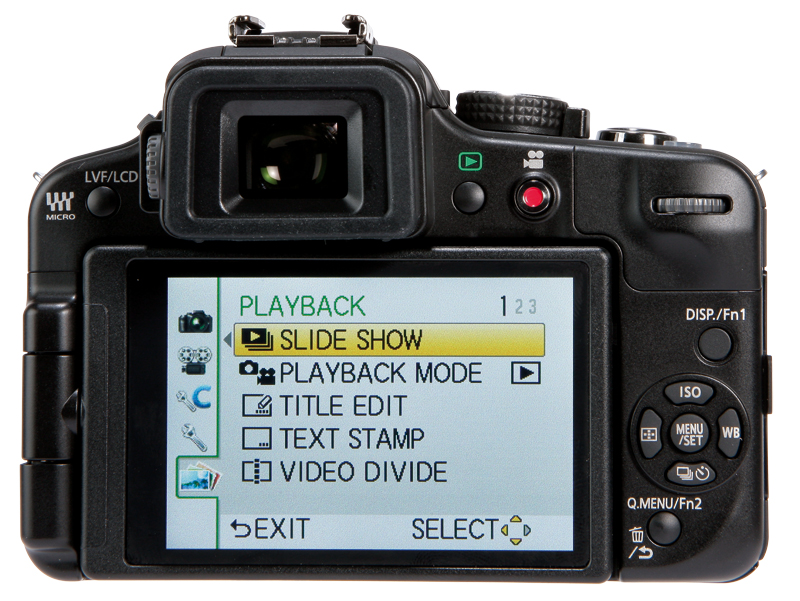 Panasonic DMC G3 back