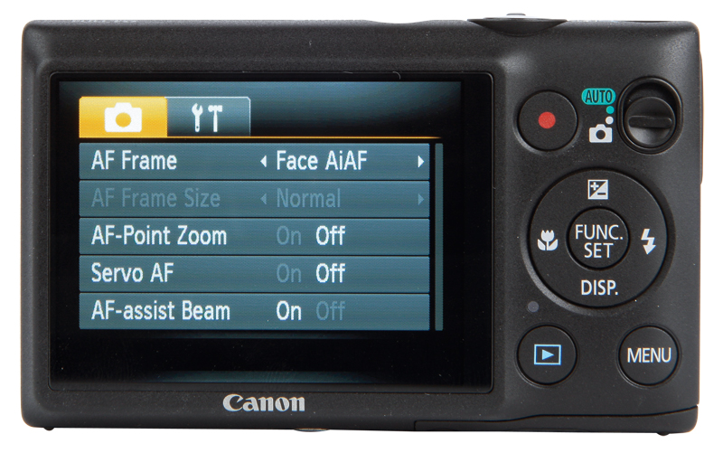 Canon IXUS 220 HS back