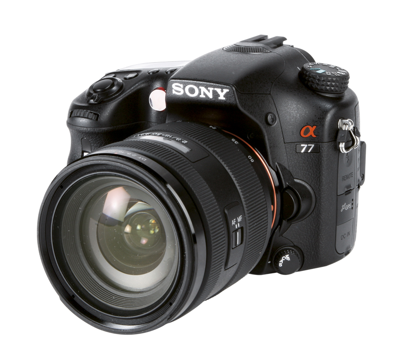 Sony Alpha 77 front