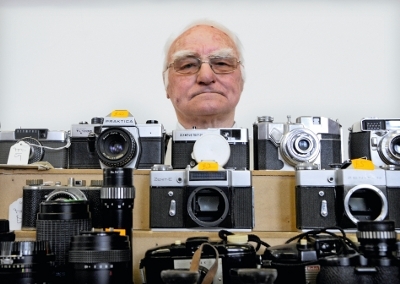 Peter White at a camera fair