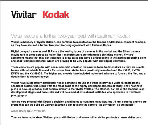Vivitar statement