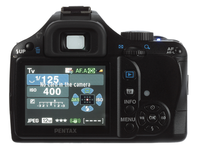 Pentax K-x back
