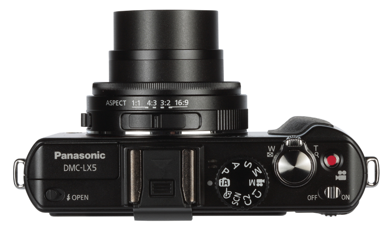 Panasonic Lumix DMC-TZ10 top