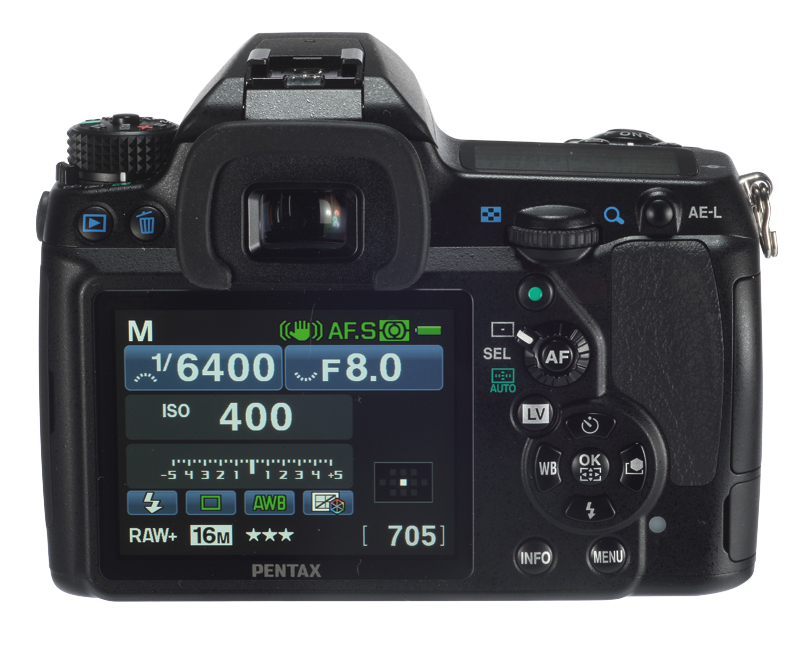 Pentax K-5 back