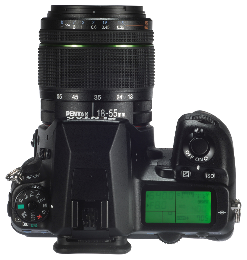 Pentax K-5 top