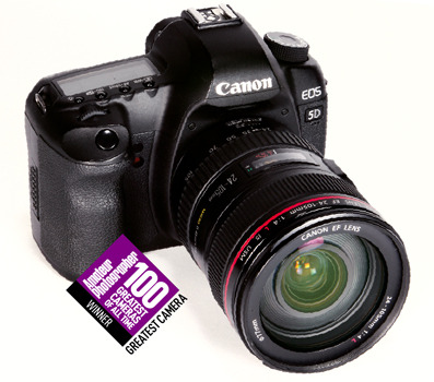 Canon EOS 5D Mark II top 100 camera