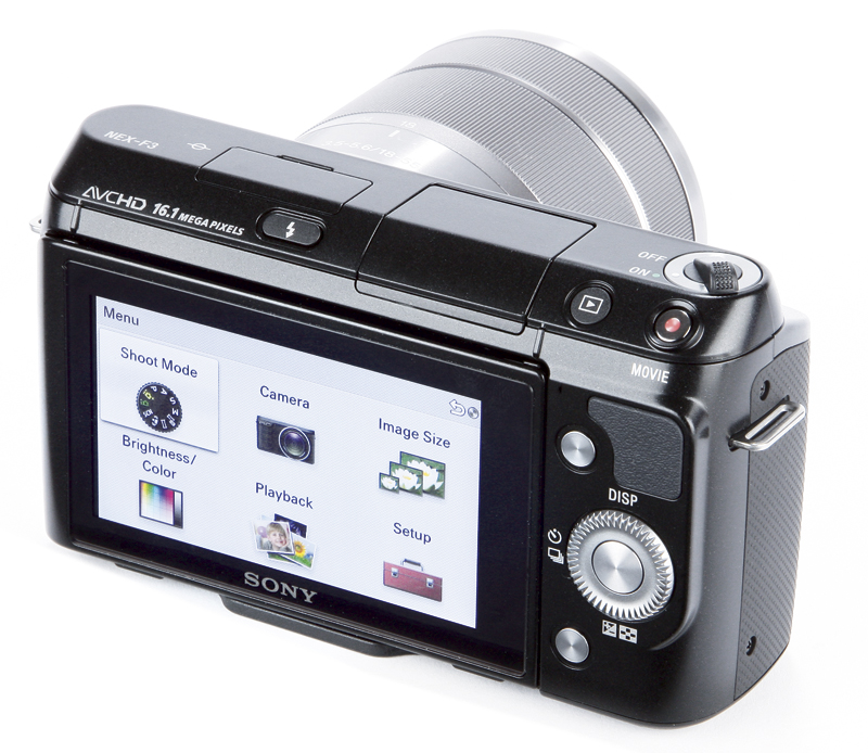 Sony NEX-F3 back