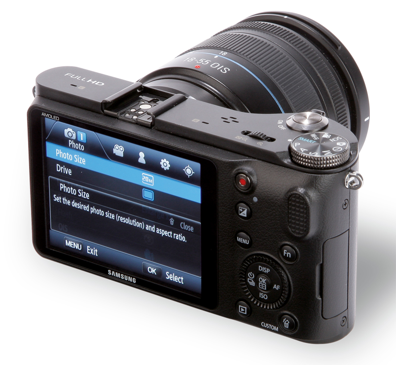 Samsung NX210 back
