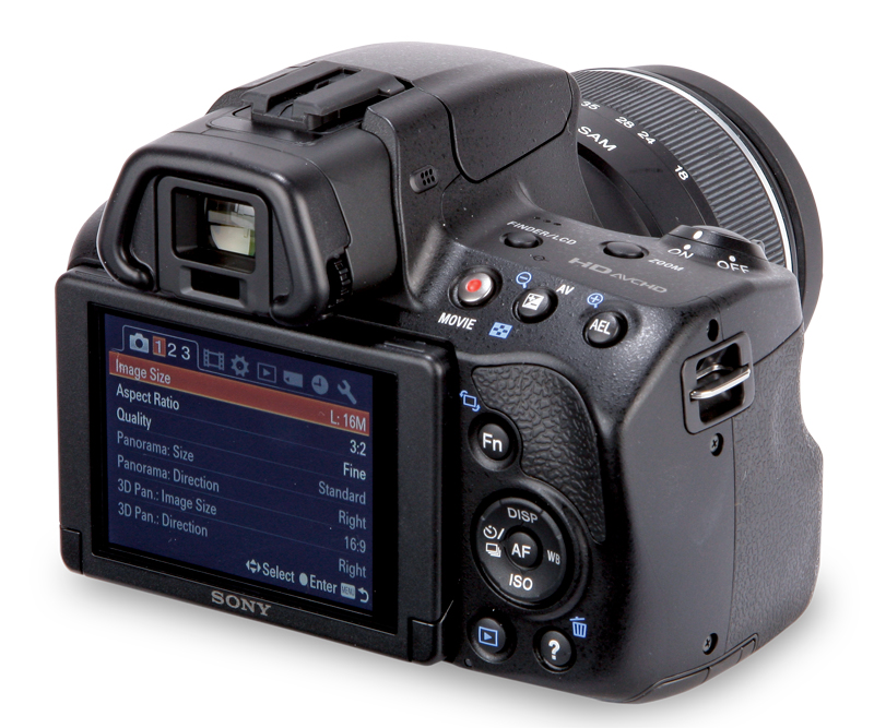 Sony Alpha 37 back