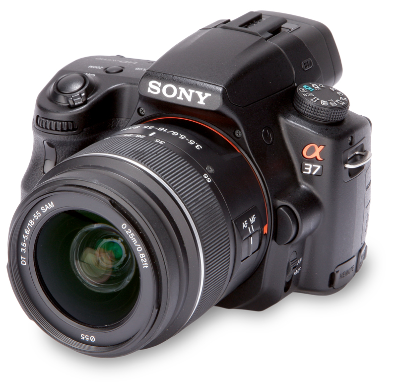 Sony Alpha 37 front