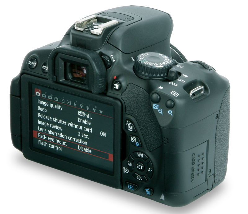 Canon EOS 650D back