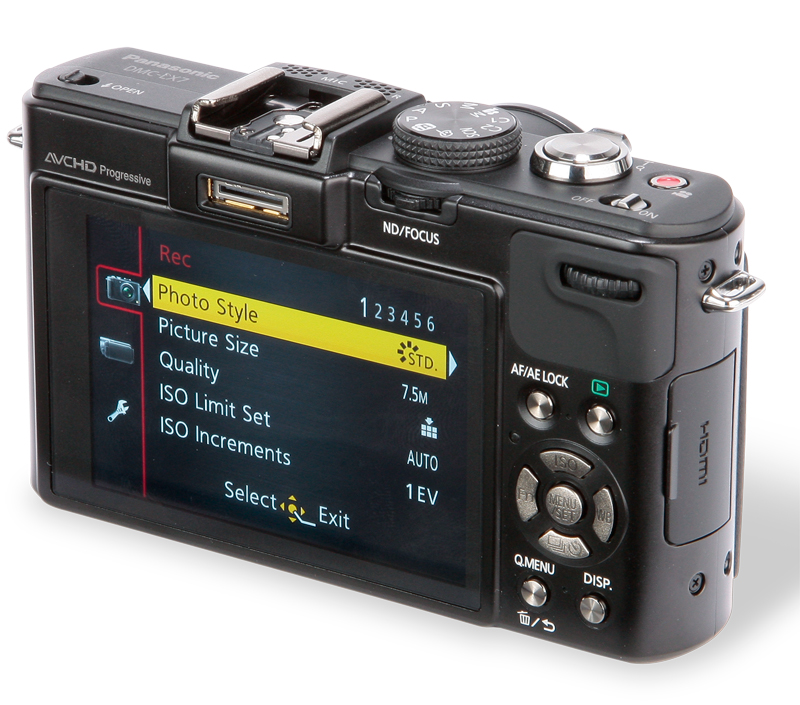 Panasonic Lumix DMC-LX7 back