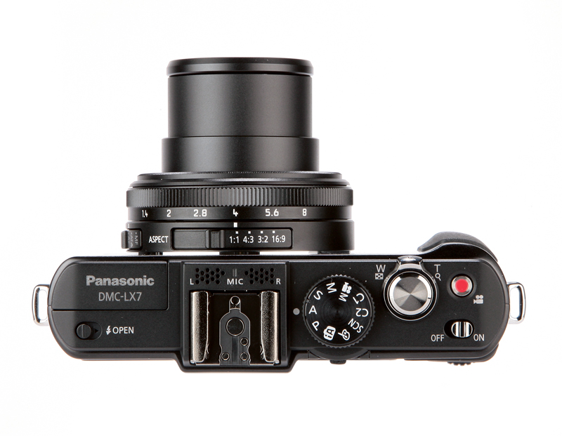 Panasonic Lumix DMC-LX7 top