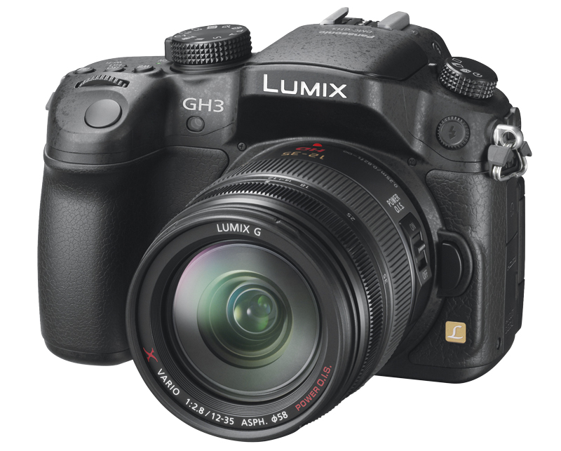 Panasonic Lumix DMC-GH3 front (main)