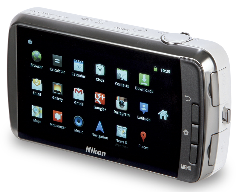 Nikon Coolpix S800c back (main)