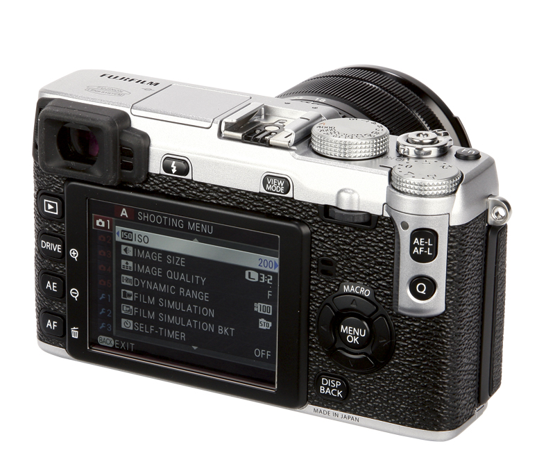 Fujifilm X-E1 back