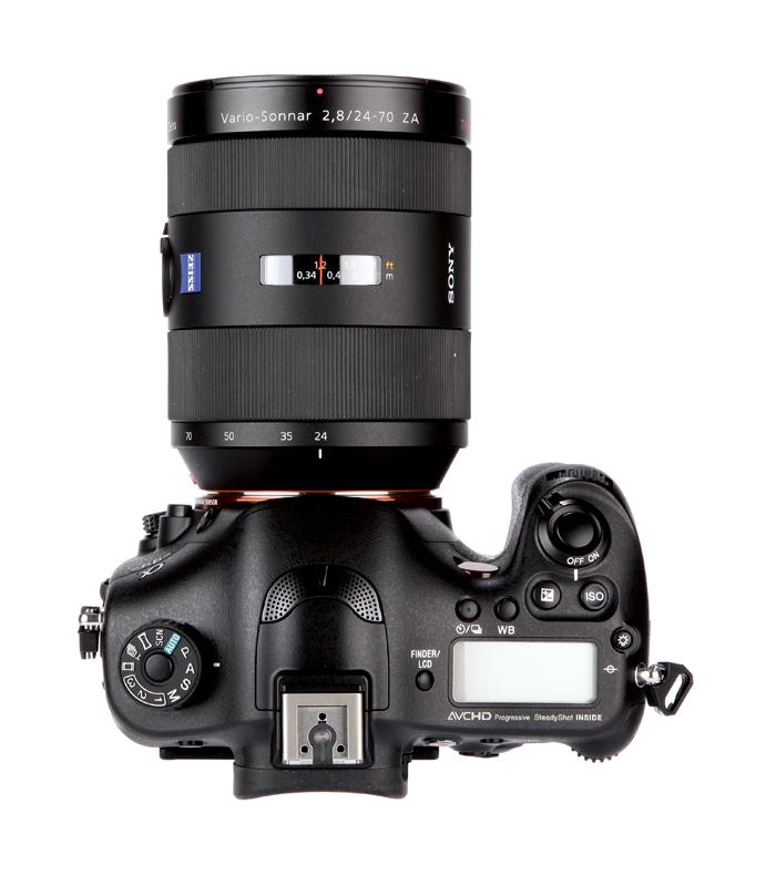 Sony Alpha 99 top