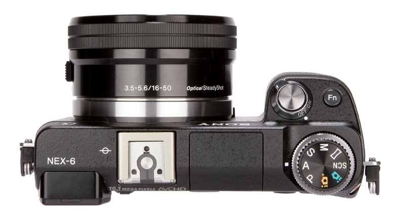 Sony NEX-6 top