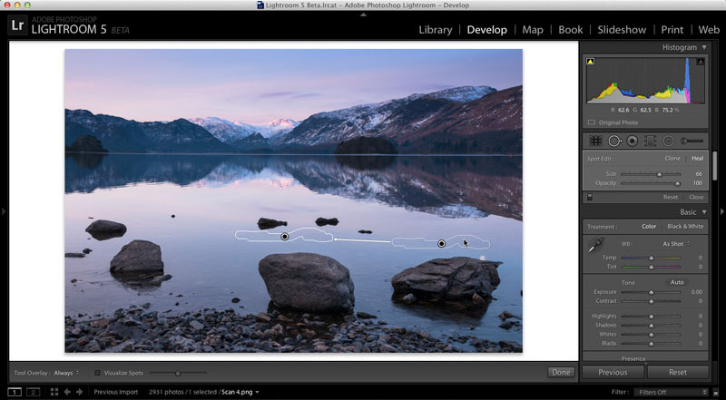 Adobe Lightroom 5 Advanced Healing Brush