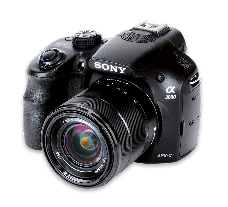 Sony Alpha 3000 front